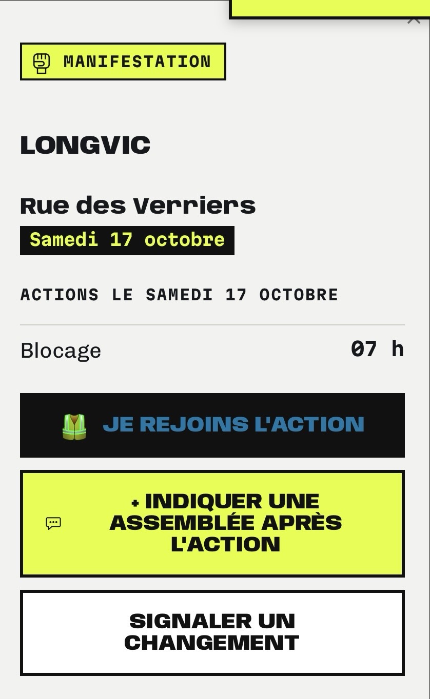 Blocage