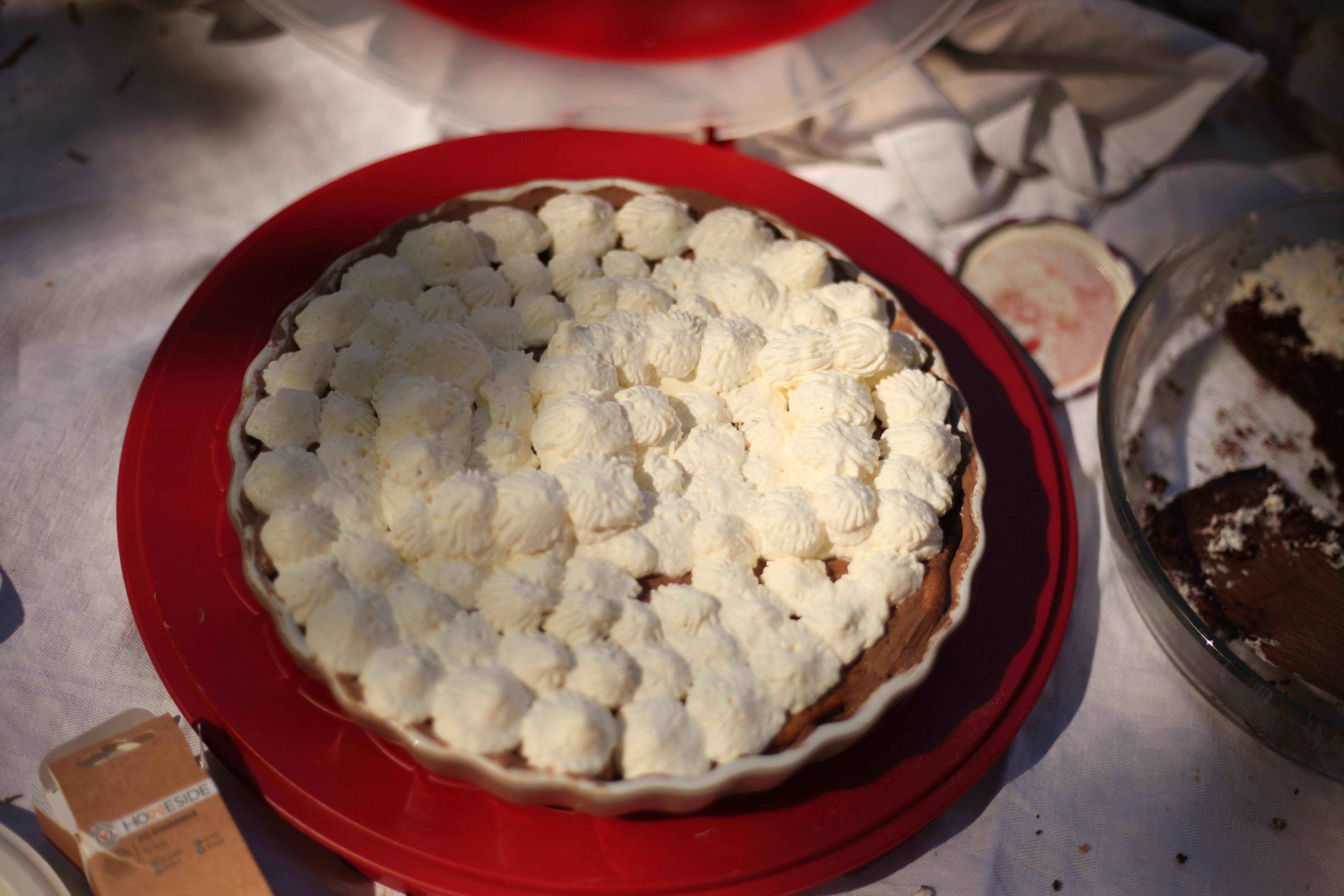 Pas de photo de Foccacia, mais celui d'une dacquoise au chocolat, on adore les desserts aussi!